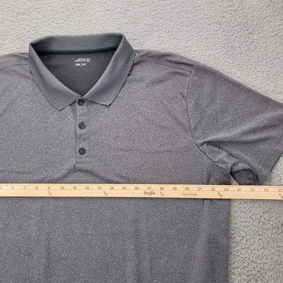 BCG Shirt‎ Mens XXL Gray Polo Golf Short Sleeve Classic Lightweight Collared - Picture 8 of 10